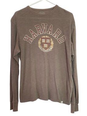 Harvard Long Sleeve Tee Tshirt Mens Unisex Size Small Chest 21 Length 25 Preppy